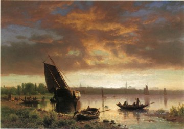 Albert Bierstadt Werke - Hafen Szene Albert Bierstadt